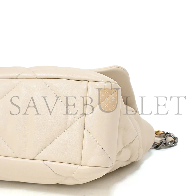 CHANEL MASTER 19 BAG MEDIUM CHAIN FLIP APRICOT AS1161 (30*20*10cm)
